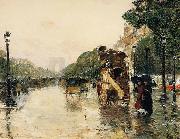 Childe Hassam Champs Elysees Paris oil painting on canvas